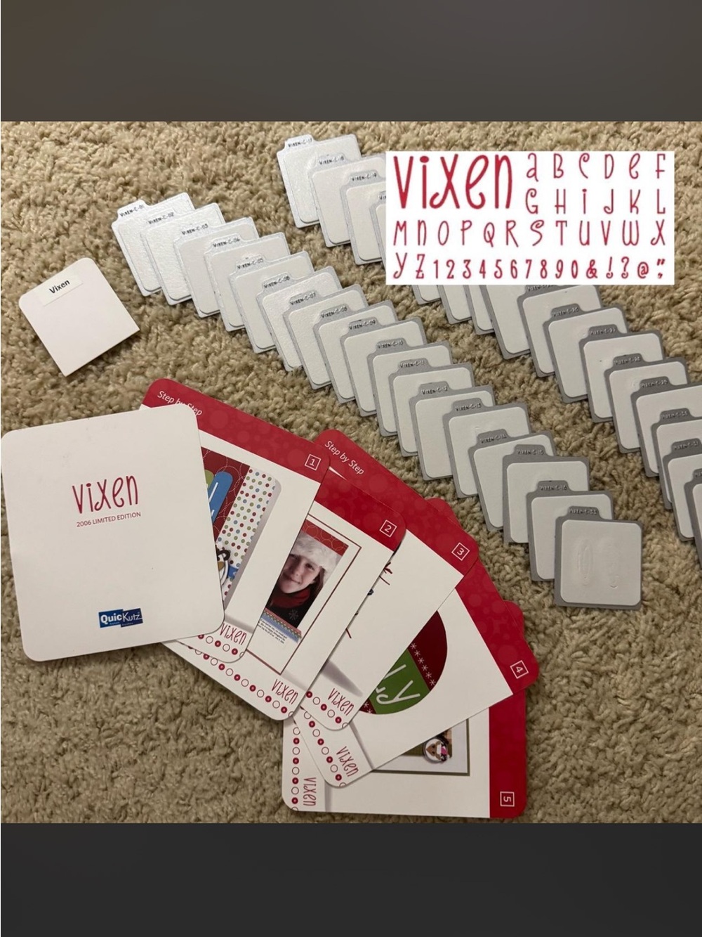 QuicKutz Retired Vixen Unicase Alphabet and Number Dies
